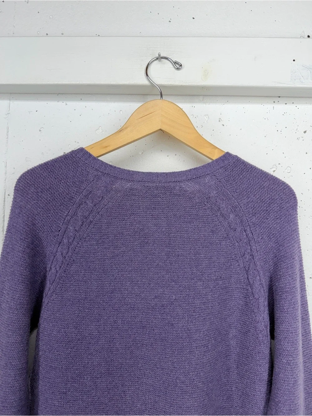 Tabitha Webb Women’s Medium Purple Cardigan Sweater